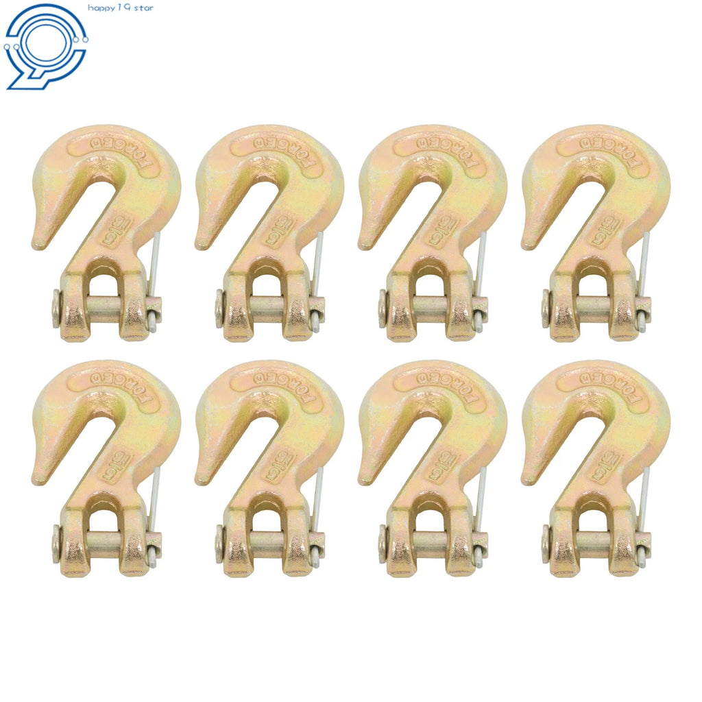 Set of 8 Clevis Grab Hooks for Flatbed Truck Trailer Tie Down