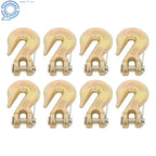 Set of 8 Clevis Grab Hooks for Flatbed Truck Trailer Tie Down