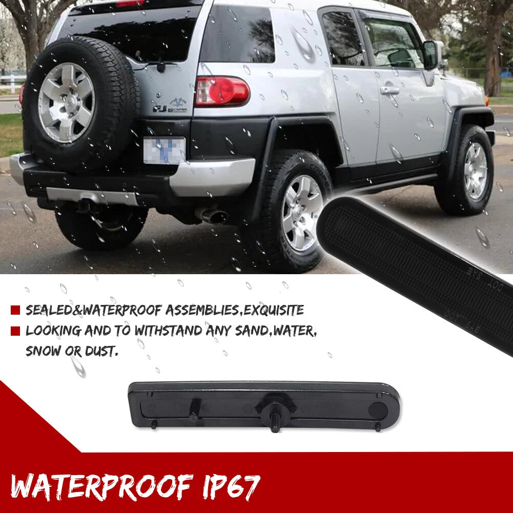 2Pcs Smoked Lens Rear Bumper Reflectors for Toyota FJ Cruiser (2007–2014)