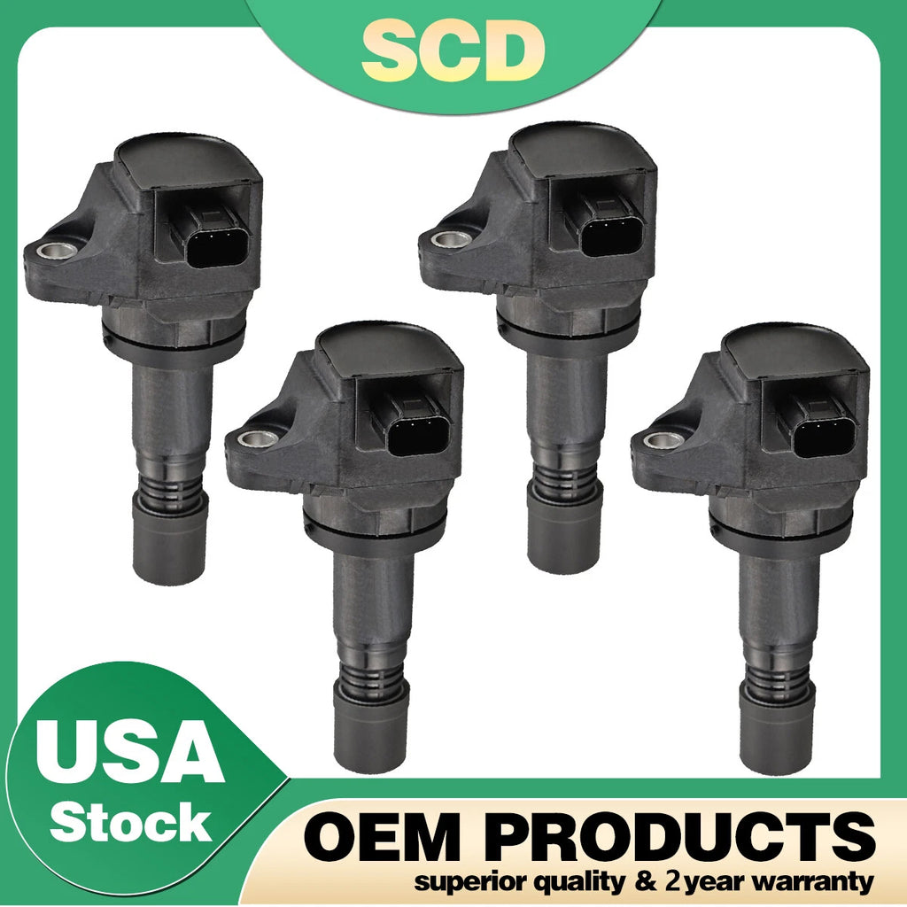 Set of 4 Ignition Coils for Honda Civic L4 1.8L (2012–2014) 5C1880 UF672
