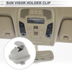 Sun Visor Holder Clip for Volkswagen GTI Jetta Tiguan (2015–2021) No. 5G0857561B Gray