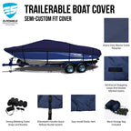 Boat Cover for Baja 242 Islander (2000–2005) Waterproof Trailerable
