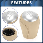 6 Speed Manual Gear Shifter Knob for Nissan Juke (2011–2013) Plastic Leather