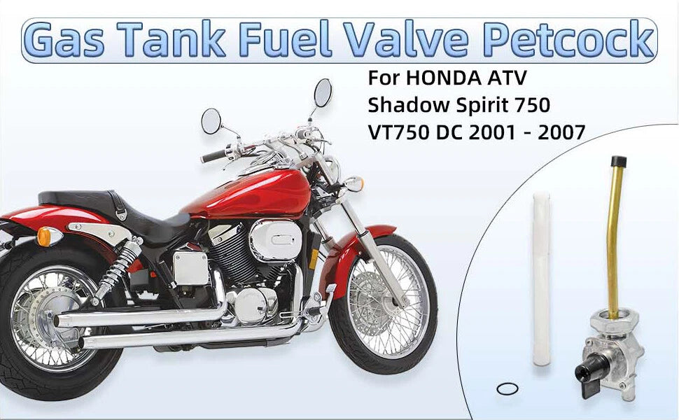 Gas Tank Fuel Valve Petcock for Honda Shadow Spirit 750 (2001-2007)