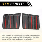 Set of 2 Carbon Fiber Pattern Engine Shroud Cover Panels for Toyota Tundra (2022–2024)