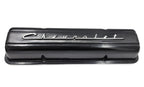Valve Covers for Chevrolet SBC Small Block Black Script No Holes (1938–1969)