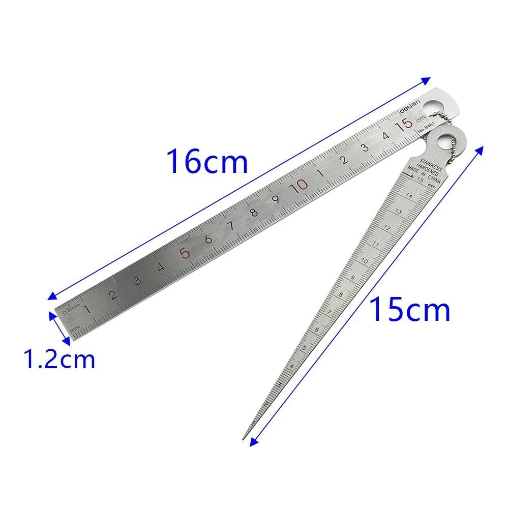 Stainless-Steel Welding Taper Feeler Gauge for Inspection