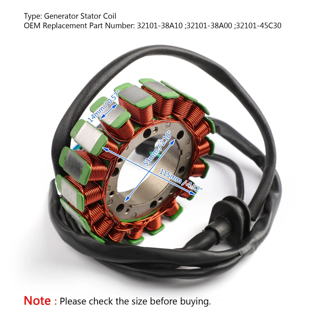 Magneto Stator Coil for Suzuki VX800 Intruder (1990–1997) 32101-38A10 32101-45C30