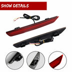 Red LED Rear Bumper Reflector Tail Lights for Honda Odyssey (2011–2017)