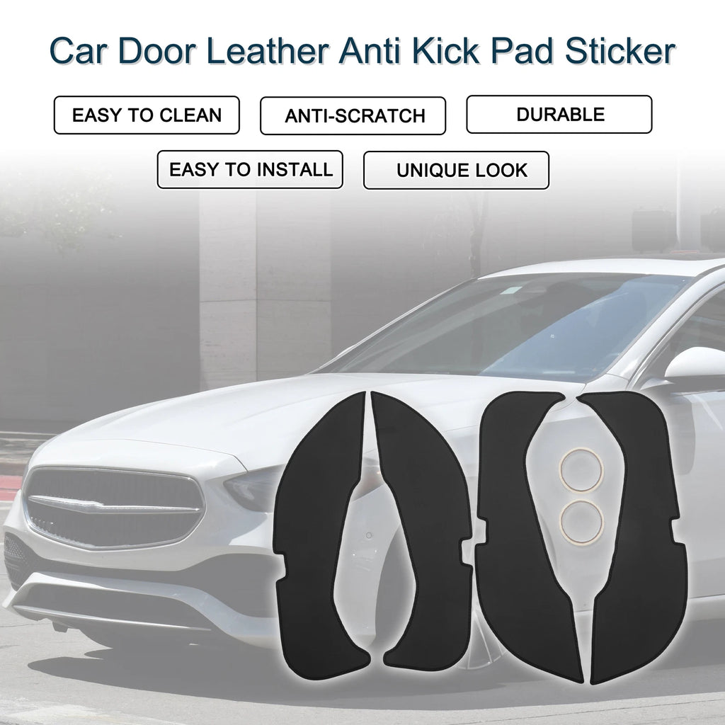 Set of 4 Car Door Leather Anti Kick Pad Stickers for Mercedes-Benz E Class (2016)
