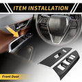 Set of 1 Carbon Fiber Front Door Window Switch Panel for Toyota Tundra (2014–2021)