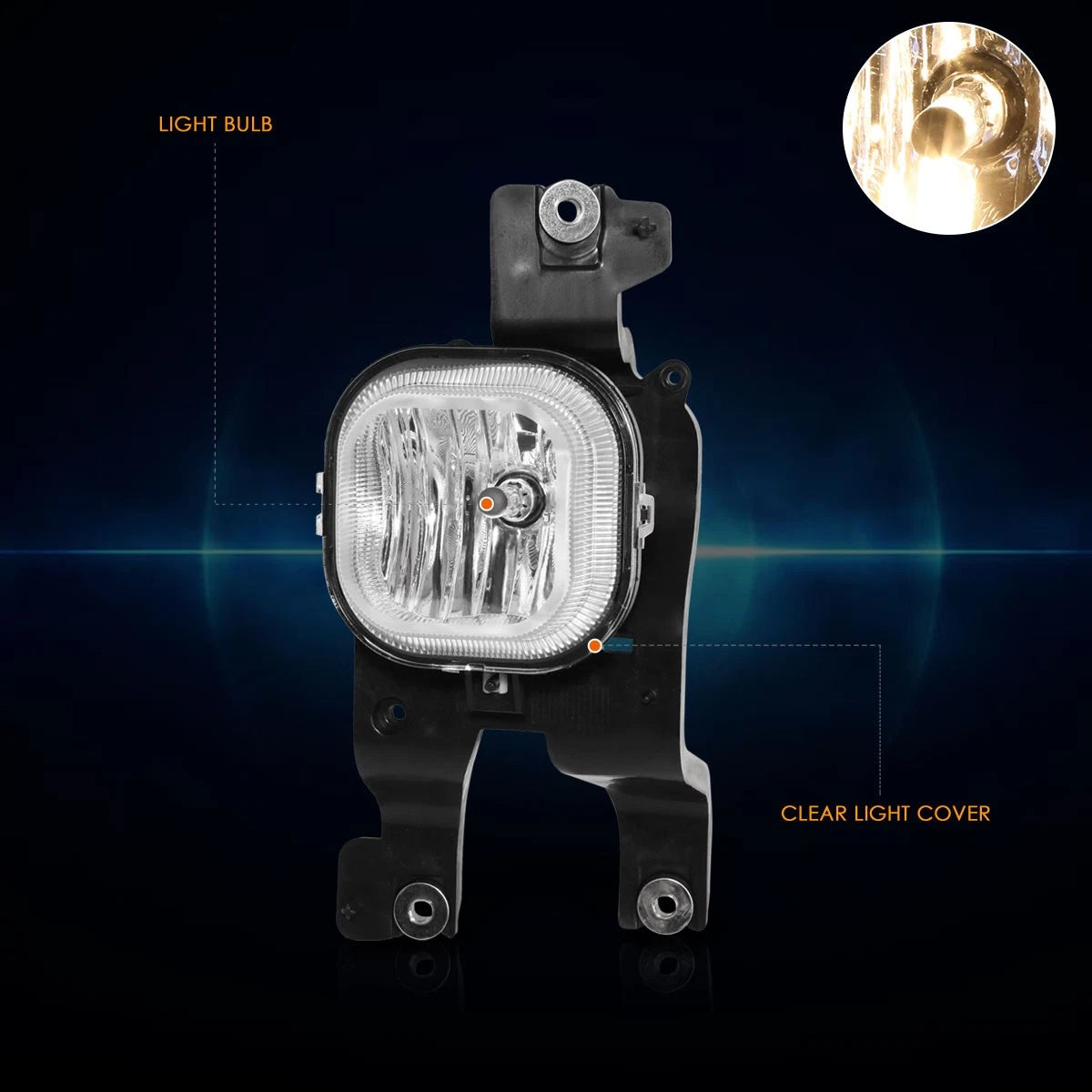 Clear Lens Bumper Driving Fog Lights for Ford F250-F550 Super Duty (2008–2010)
