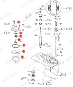 Water Pump Impeller Kit for Mercury Mariner 40-50 hp (821354A2, 8508910)