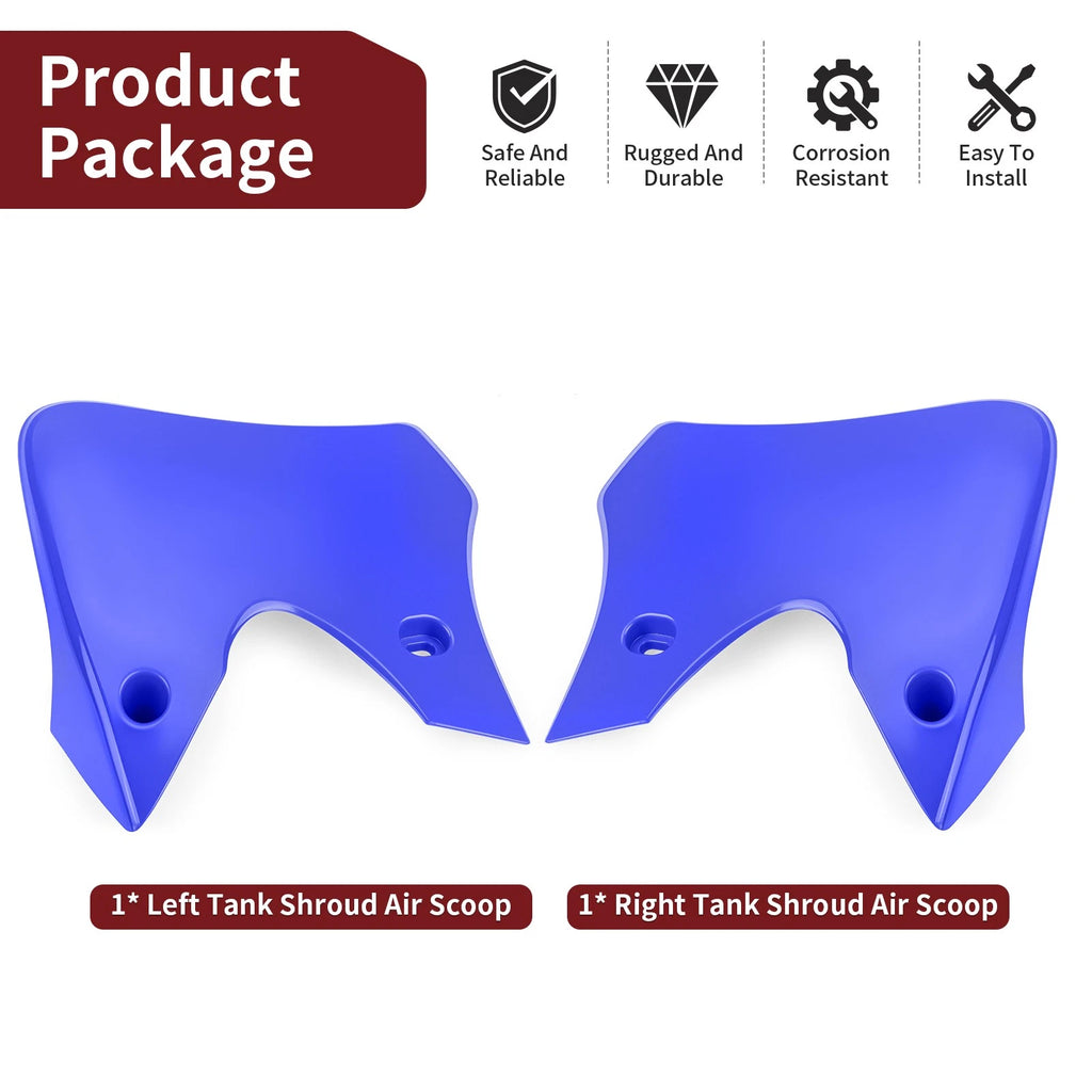 Left & Right Tank Shroud Air Scoop for Yamaha TTR90 (2000–2003) TTR90E (2003–2007)