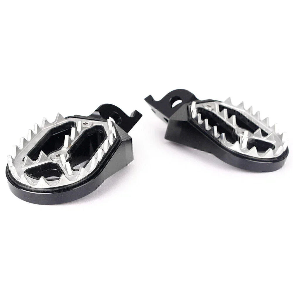 Black Shark Teeth Racing Foot Pegs for Kawasaki KX250 KX450 (2008-2015)