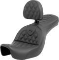 SADDLEMEN Roadsofa Seat with Backrest for Harley FXD (2006–2017)