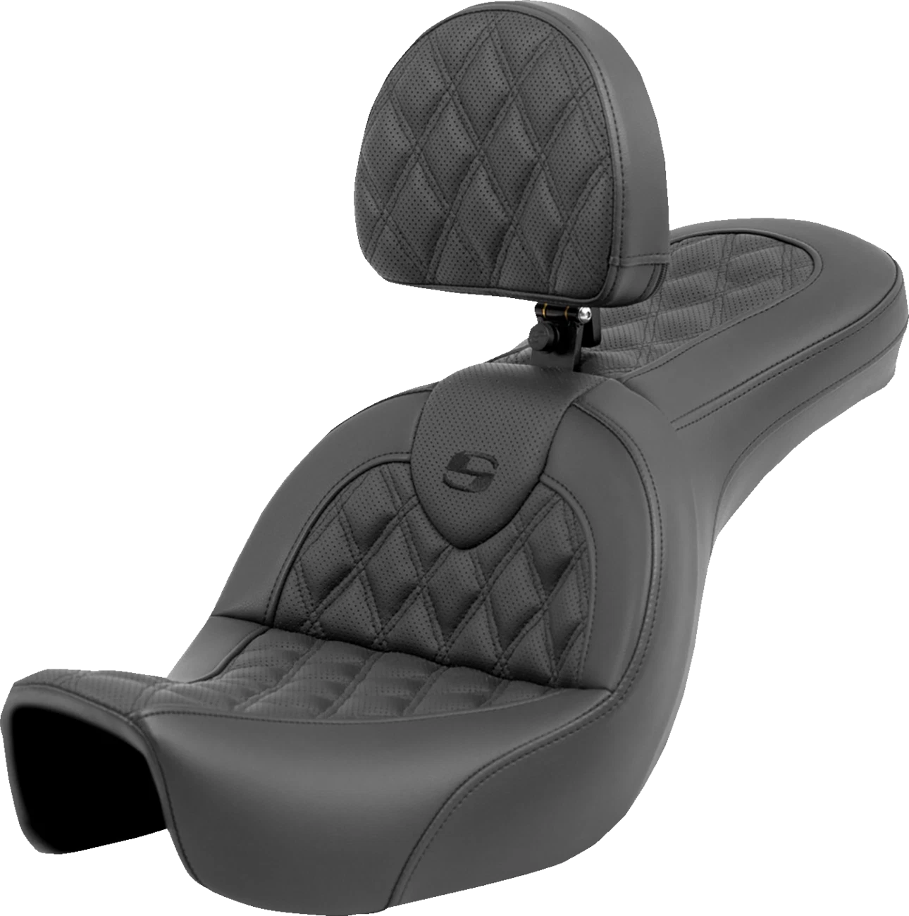 SADDLEMEN Roadsofa Seat with Backrest for Harley FXD (2006–2017)