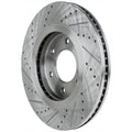 Disc Brake & Pad Kit for Nissan Titan (2007) Cross-drilled Slotted