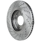 Disc Brake & Pad Kit for Nissan Titan (2007) Cross-drilled Slotted