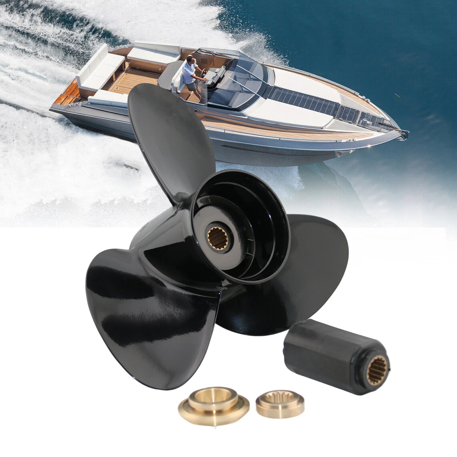 14.25 X 21 Outboard Propeller for Honda Marine BF 115-250 HP (15 Spline)