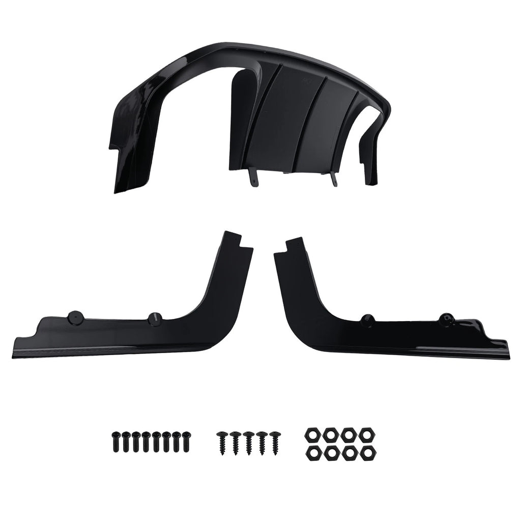 Black Performance Rear Bumper Diffuser Kit for BMW M3 E92 E93 (2008–2013)