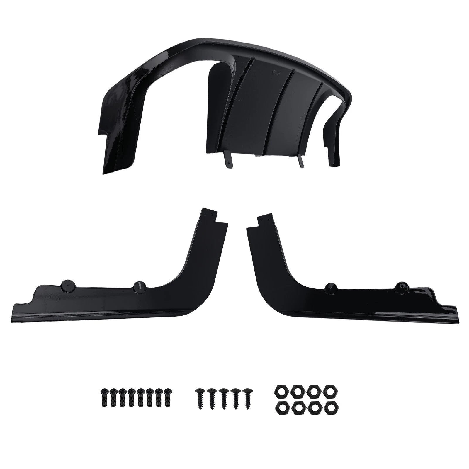 Black Performance Rear Bumper Diffuser Kit for BMW M3 E92 E93 (2008–2013)