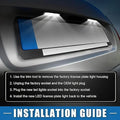 White LED License Plate Lights for Ford Edge, Escape, Mercury Mariner
