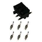 Set of 6 Ignition Coils & Iridium Platinum Spark Plugs for Dodge Ram 2500