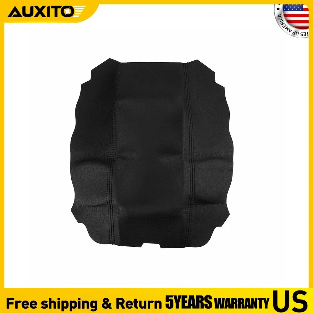 Center Console Lid Armrest Cover for Acura TSX (2009–2014) Black Vinyl