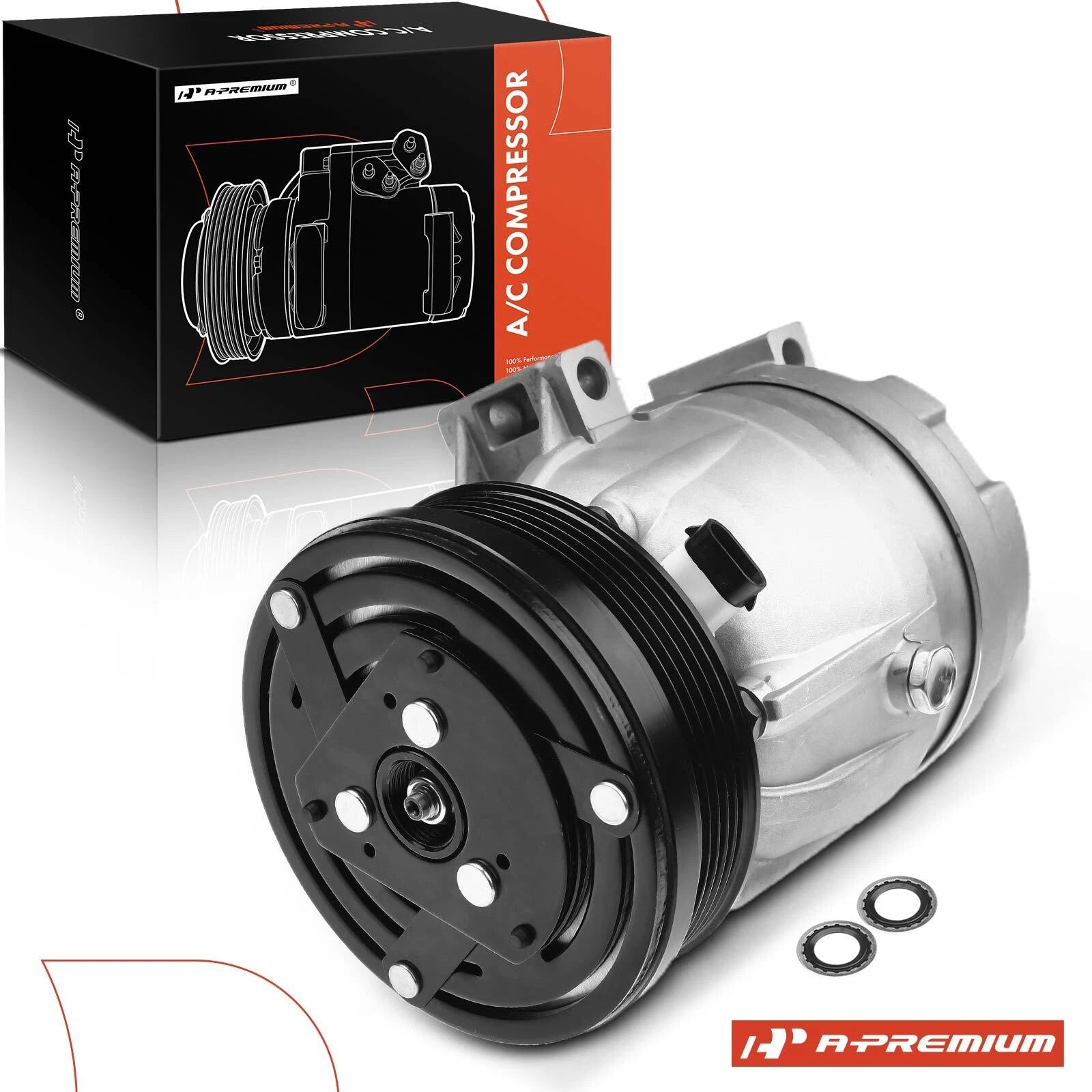 A/C Compressor with Clutch for Chevrolet Malibu (1997–1999) Buick Skylark (1997–1999)