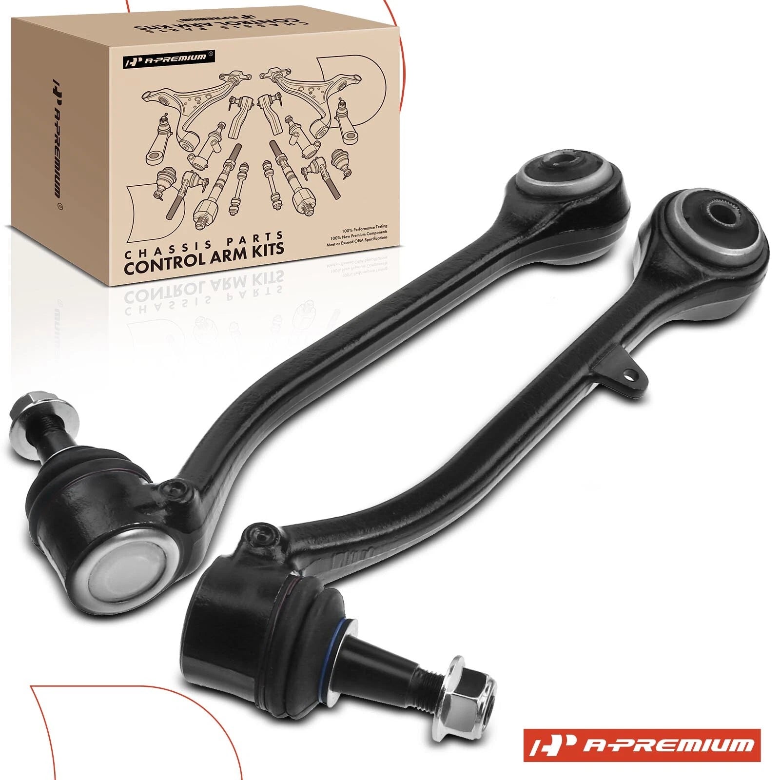 2X Front Lower Rearward Control Arm Ball Joint for BMW X3 (2004–2010)