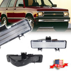 Clear Front Bumper Parking Signal Lights for Chevy S-10 / GMC S-15 (1983–1993)