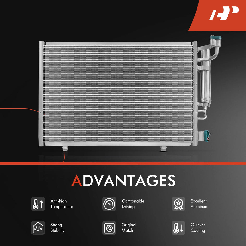 A/C Condenser with Receiver Drier for Ford Fiesta (2011-2013)