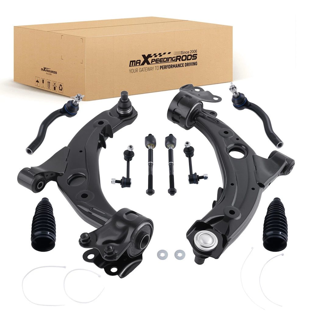 10pc Front Lower Control Arm Stabilizer End Link Tie Rod for Mazda CX-7 (2007–2012)