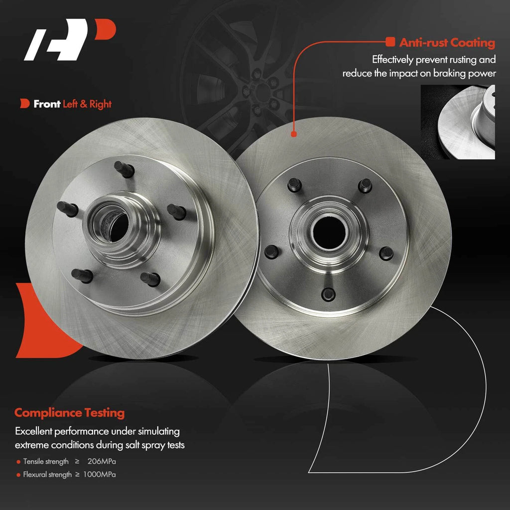 Front Disc Brake Rotors & Ceramic Pads for Ford F-150 (1994–1996)