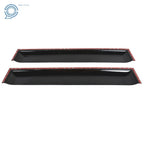 Set of 4 Black Window Visors for Nissan Frontier (2005–2020) Rain Guard