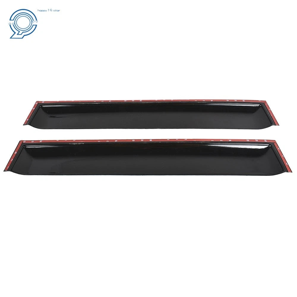 Set of 4 Black Window Visors for Nissan Frontier (2005–2020) Rain Guard
