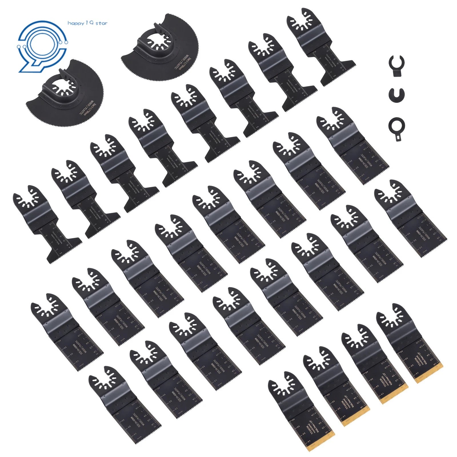 30-Piece Titanium Multi Tool Blades Set - Japanese Tooth Design