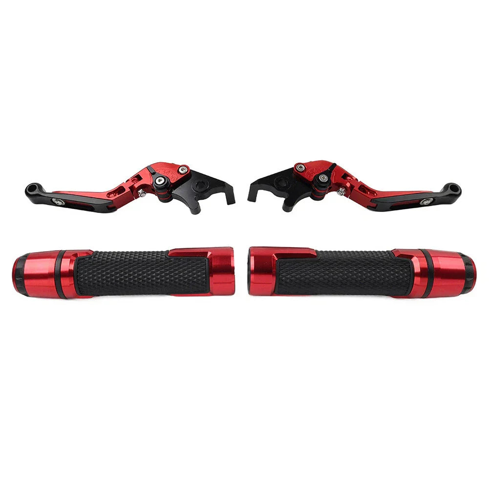 Red Extendable Brake Clutch Levers Grip Set for Honda ADV150 (2019-2020)