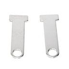 D-Ring Lock Extensions for Helmet (1 Pair) - Stainless Steel 3.5" 1/4"