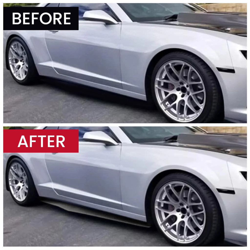 Side Skirts Extension for Chevy Camaro SS LS LT (2010-2015) Gloss Black