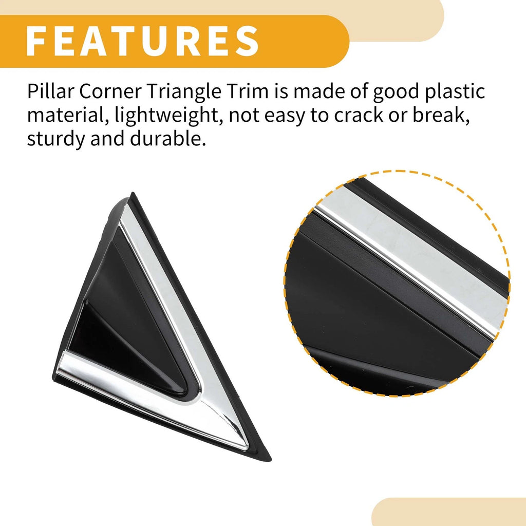Front Right Side Pillar Corner Triangle Trim for Hyundai Santa Fe (2013–2016)