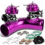 2X 2.5" 70 Degree Twin Flange Pipe Adaptor + Turbo Blow Off BOV for GRS/GS