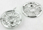 2X Speaker Cover Grill 6" 3D Round for Harley Touring Glide (T9)