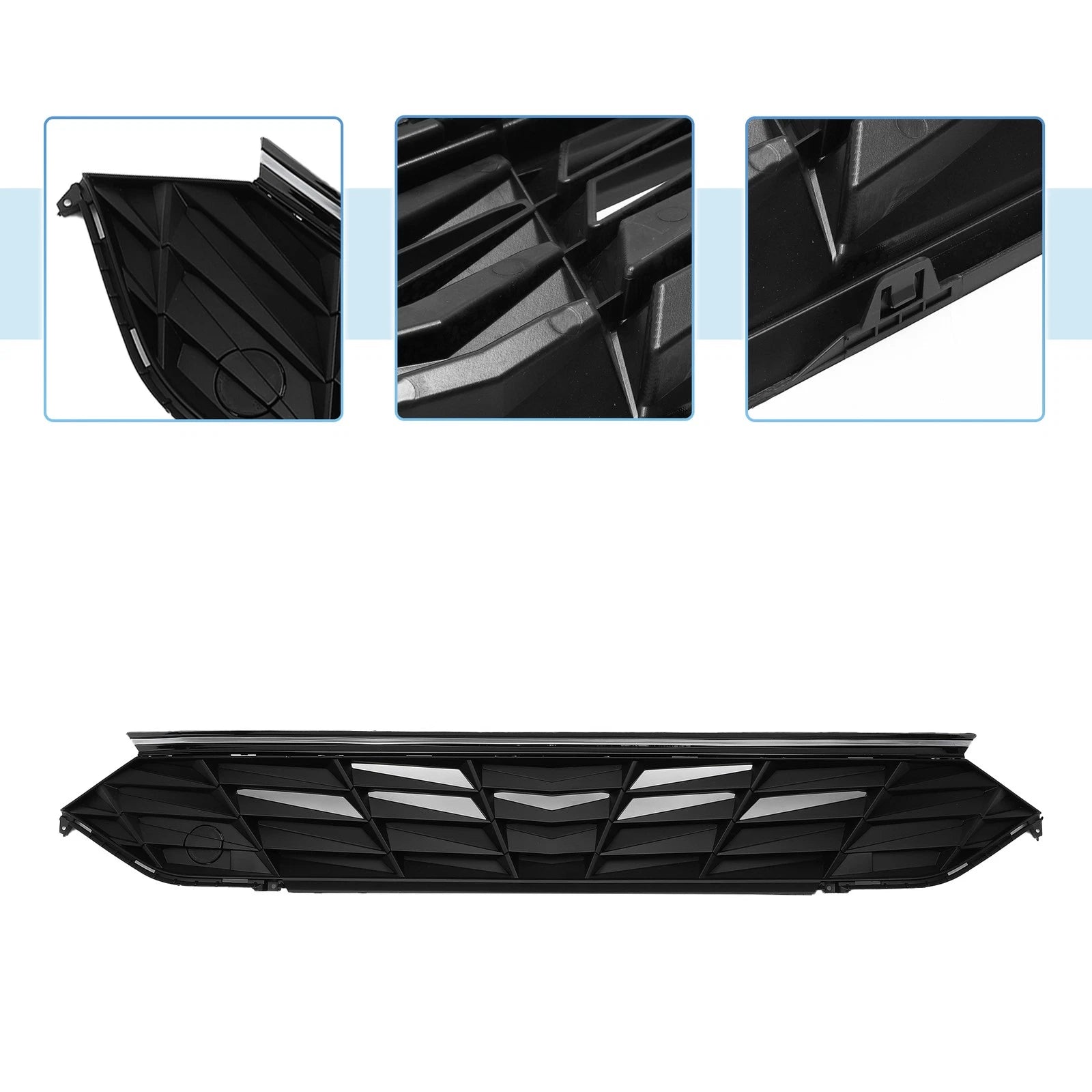 Front Upper Bumper Grille for Hyundai Elantra (2021–2022) Black