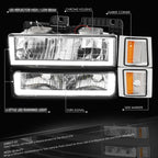 LED Headlight & Bumper Signal & Corner Lamps for Chevy C/K (1994–2000)