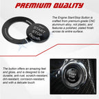 Alloy Engine Start Stop Push Button Cover for Infiniti Q50 QX50 2017-2022