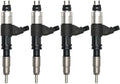 Set of 4 Fuel Injectors RE530361 530361 095000-6320 for John Deere 4045T 6068T