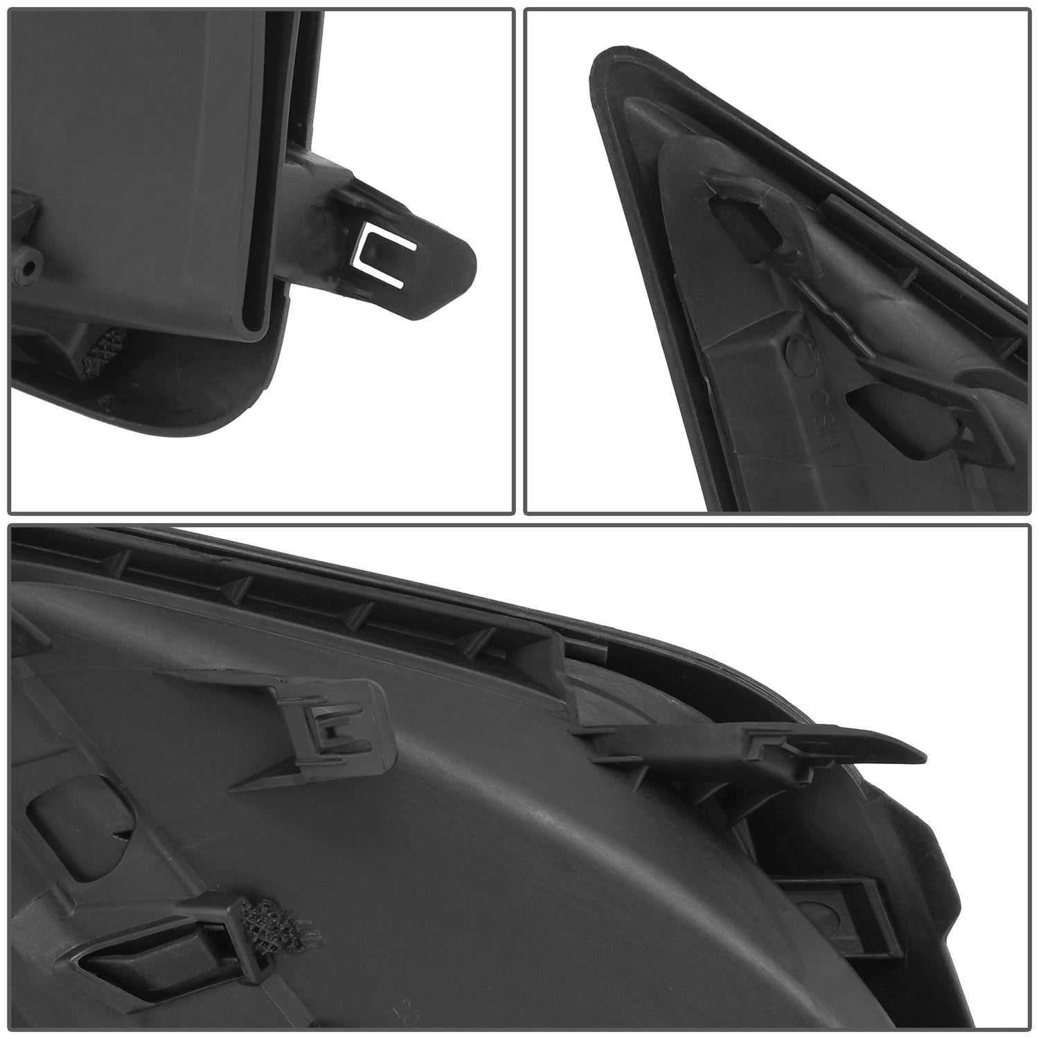 Fog Light Cover for Lexus NX300 (2018–2021) RH Side, Smooth Black