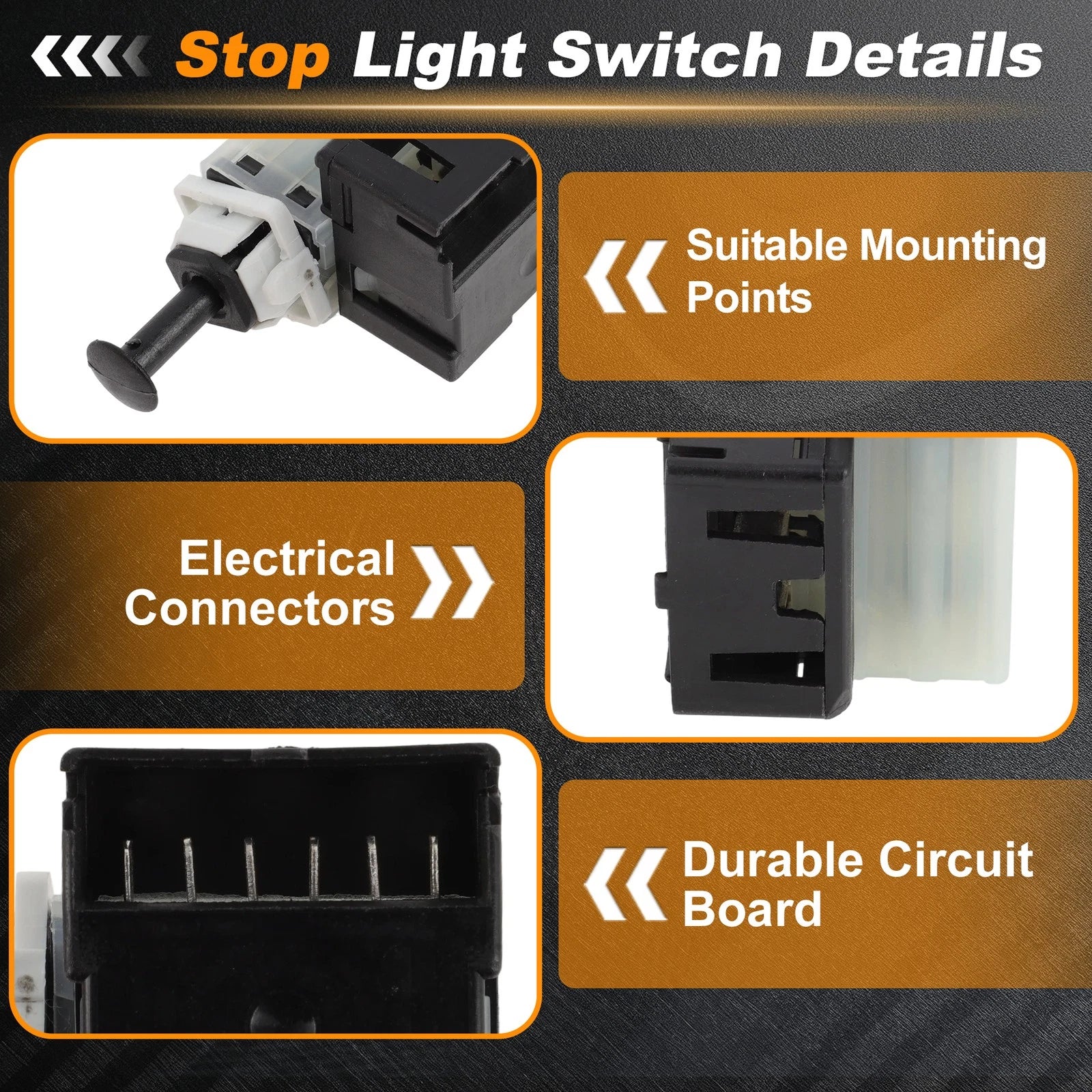 Brake Light Switch for Dodge Ram 1500 2500 3500 (2010) 901275